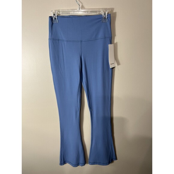 Lululemon Align High Rise Mini Flare Pant 32" Blue Stretch Performace Size 8 - Picture 1 of 11